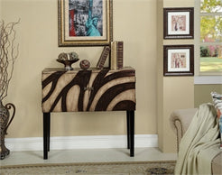 Mahli Dark Brown And Beige Accent Cabinet - Katy Furniture