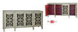 Mirrored Doors With Wood Grills Accent Chest - Katy Furniture