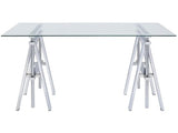 Karla Adjustable Desk - Clear
