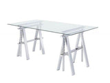 Karla Adjustable Desk - Clear