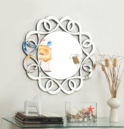 Round Frameless Mirror - Katy Furniture