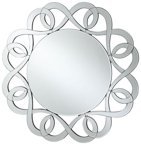 Round Frameless Mirror - Katy Furniture
