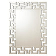 Frameless Greek Key Mirror - Katy Furniture