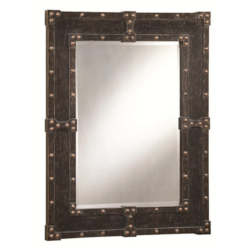 Antique Trunk Look Mirror - Katy Furniture