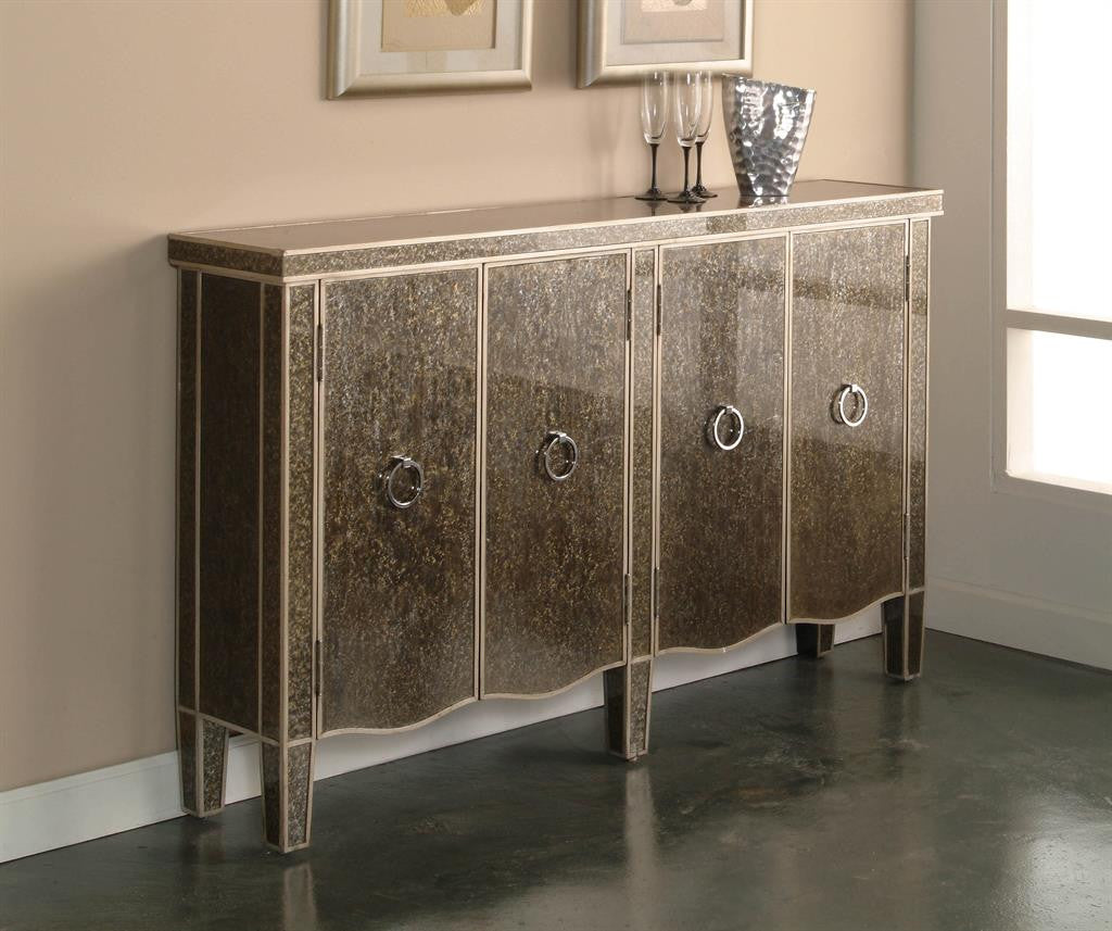Silver console cabinet discount