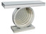 Contemporary Round Mirrored Light Up Console Table