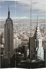 City Printed Folding Screen - Katy Furniture