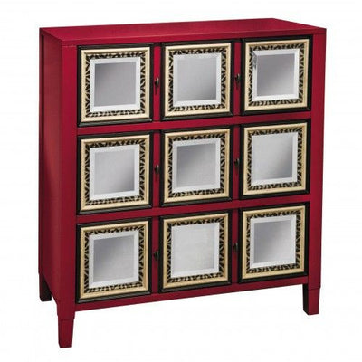 Red Accent Cabinet - Katy Furniture