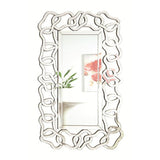 Accent Mirrors Wall Mirror with Decorative Glass Frame - Katy Furniture