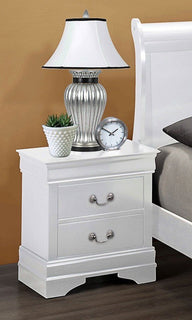Philip White Nightstand - Katy Furniture