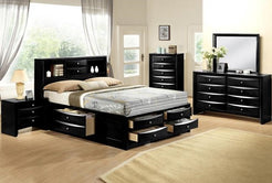 Emily Black King Storage Bedroom Set