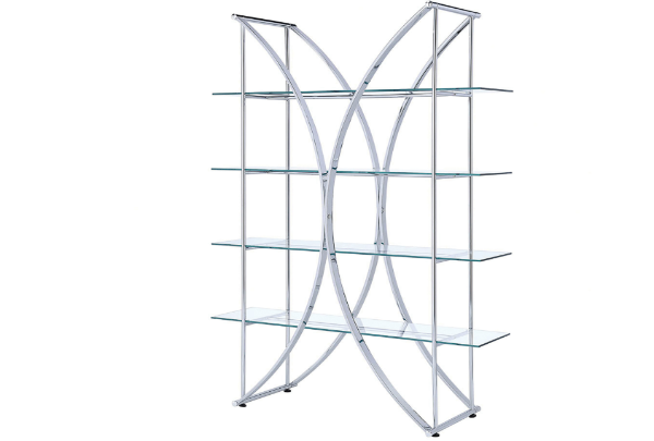 Chrome Bookcase