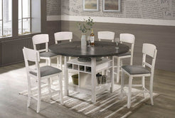 Connie Round into Square Table w/ 4 Chairs