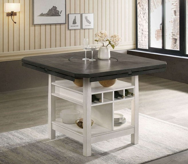 Connie Round into Square Table w/ 4 Chairs