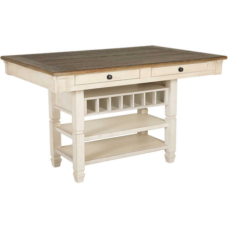 Bolanburg Counter Height Dining Room Set (Table W/ 4 Chairs) - Katy Furniture