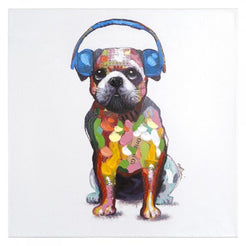 Dog Beats III Painting