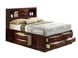 Emily Dark Cherry King Storage Bedroom Set