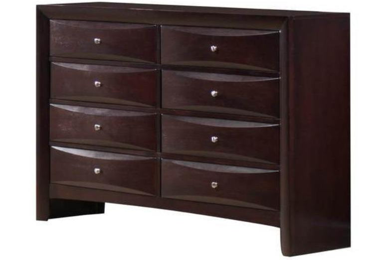 Emily Dark Cherry King Storage Bedroom Set