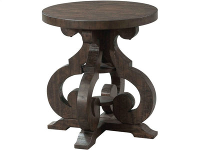 Stone Round End Table - Katy Furniture