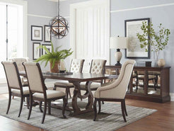 Glen Cove Java Arm Chair- Set of 2