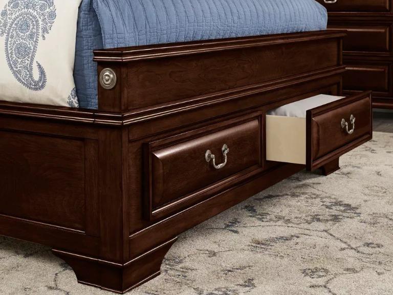 Hampton King Storage Bed w/ 2 Nightstand