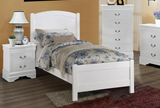 Helene White Twin Bed
