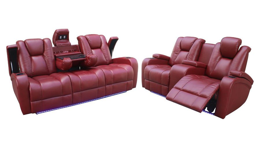 Robin Red Power Sofa & Loveseat