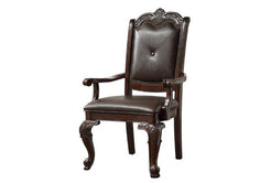 Kiera Espresso Arm Chair- Set of 2