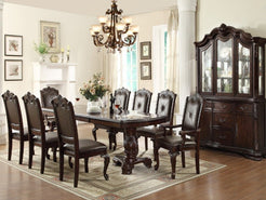 Kiera Espresso Arm Chair- Set of 2