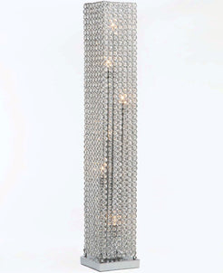 49"H Crystal Floor Lamp