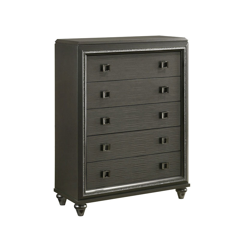 Moonstone Queen Bed w/ Nightstand & Chest