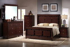 Nadia King Bed w/ Dresser & Mirror
