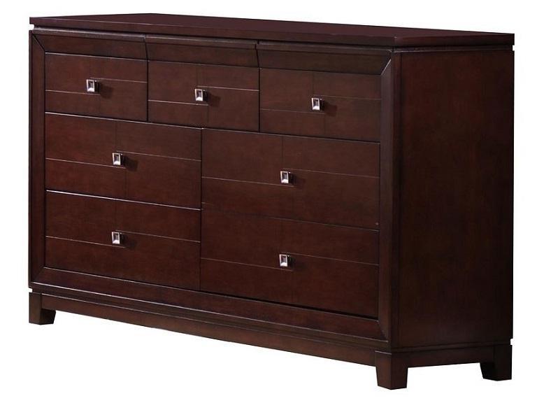 Nadia King Bed w/ Dresser & Mirror