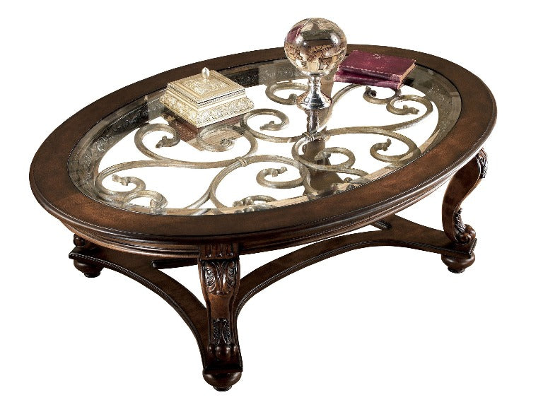 Norcastle Oval Coffee Table - Katy Furniture