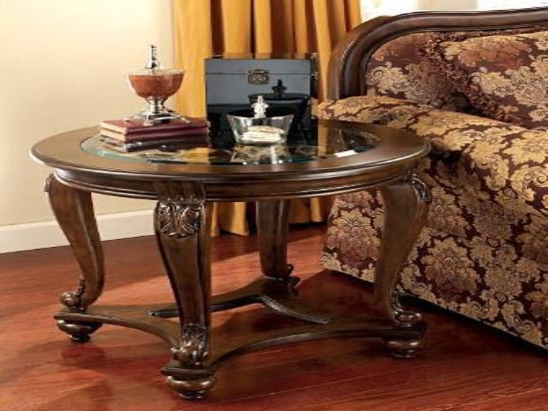 Norcastle Oval Coffee Table - Katy Furniture