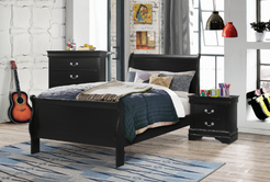 Philip Black Twin Bedroom Set