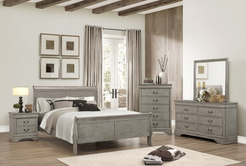 Philip Grey Full Bedroom Set w/ FREE Chest