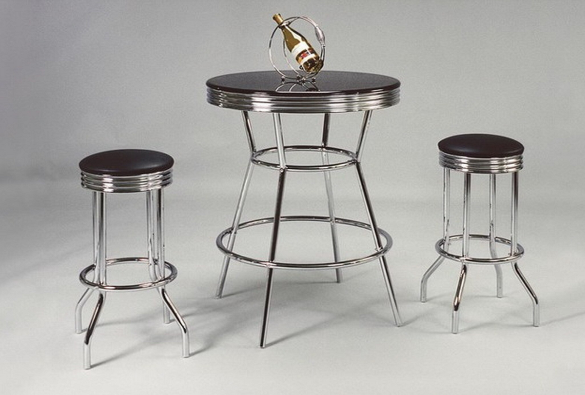 Retro Bar Table w/ 2 Chairs