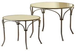 Round Side Nesting Table Set