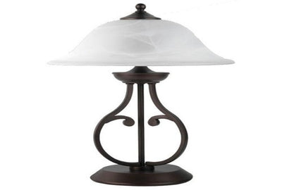Table Lamp with Glass Shade - Katy Furniture