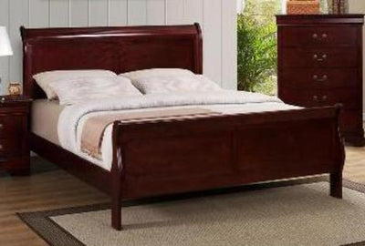 Phillip Cherry  King Bed - Katy Furniture
