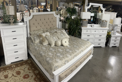 Sam White King Bedroom Set W/ FREE CHEST