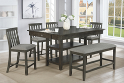 Bridgette Counter Height Table w/ 6 Chairs