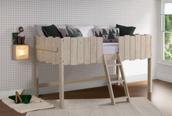 Leo Loft Bunk Bed W/ FREE TWIN MATTRESS