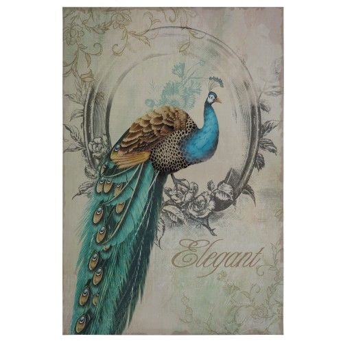Peacock Poise I Wall Art
