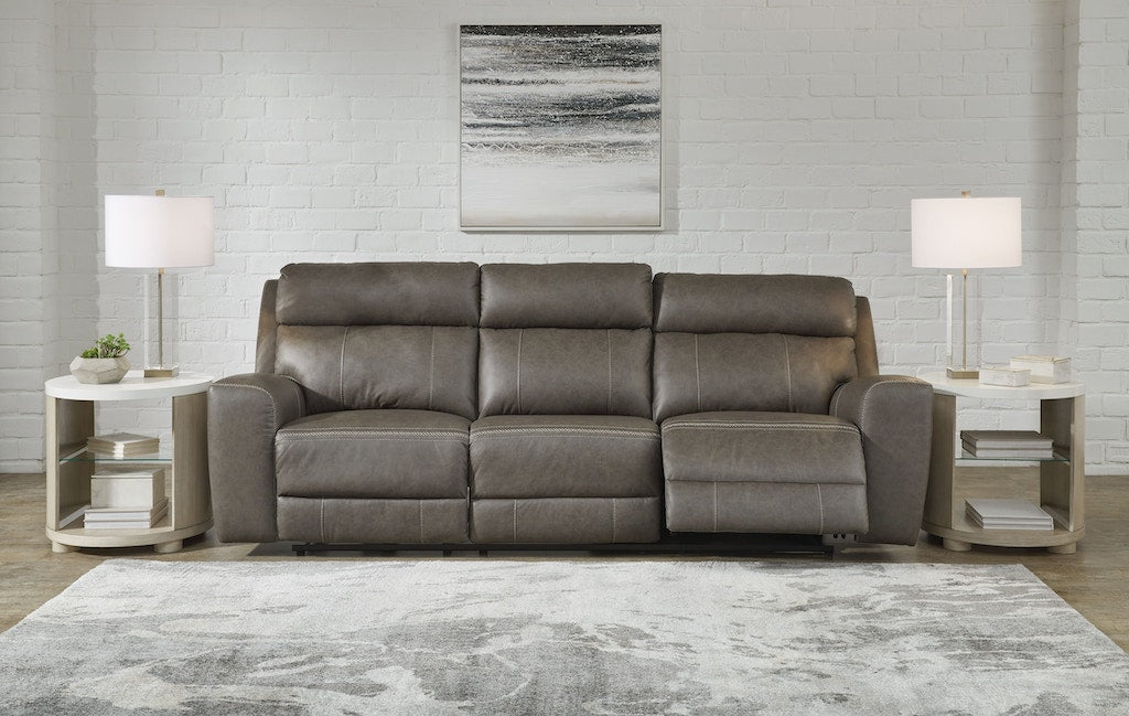 Roman Leather Power Sofa & Loveseat