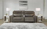 Roman Leather Power Sofa & Loveseat