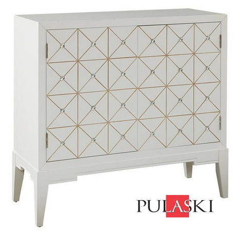 Glenda White Cabinet - Katy Furniture