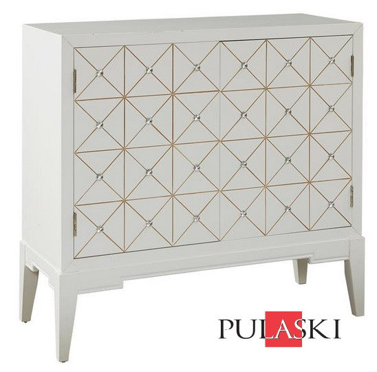 Glenda White Cabinet - Katy Furniture