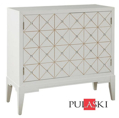 Glenda White Cabinet - Katy Furniture